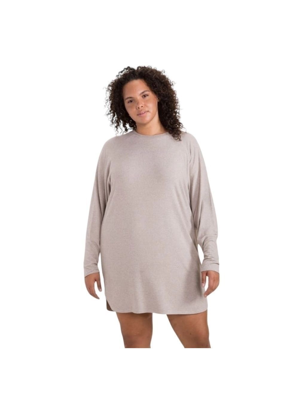 Mono B Mina Tunic Dress In Brown size Large